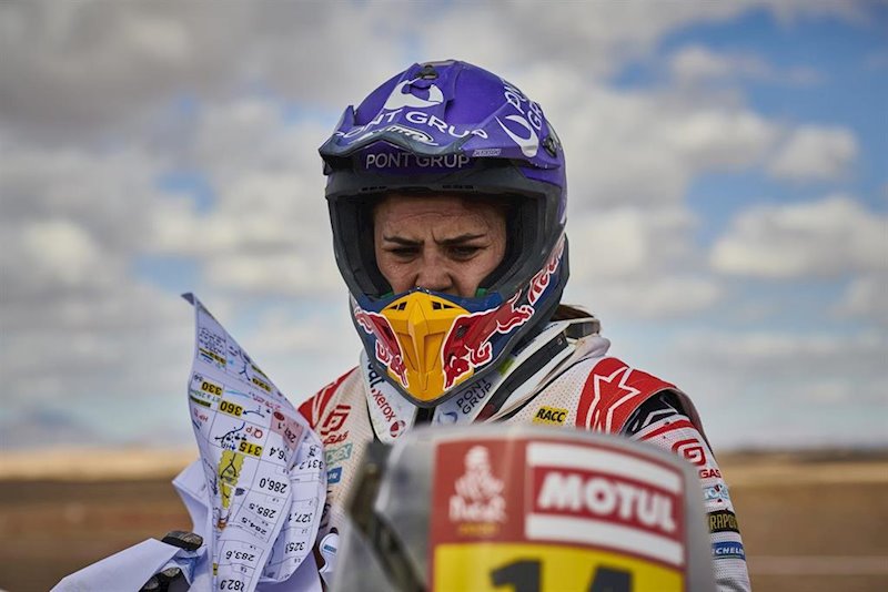 ep la piloto espanola laia sanz en el rally dakar