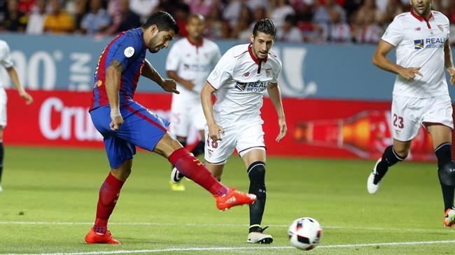 Luis Suárez marca en el Sevilla - Barcelona de la Supercopa | FCB ep luis suarez marcasevilla - barcelonala supercopa