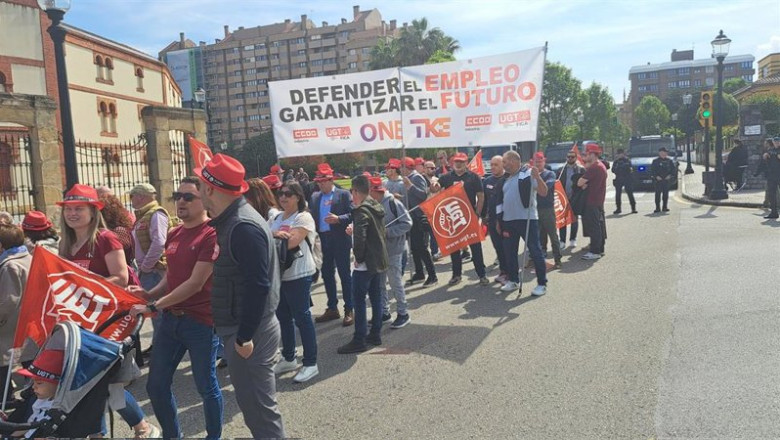 ep momentos previos a la manifestacion del 1 de mayo en gijon