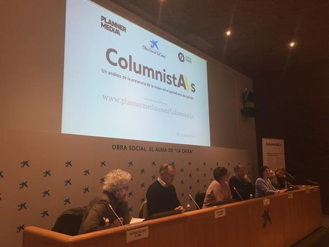Periodistas en la presentación del informe ColumnistAs | MEDIA PLANNER/TWITTER ep periodistasla presentacioninforme columnistas