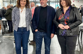 ep unai sordo junto a nuria lopez y silvia de la torre