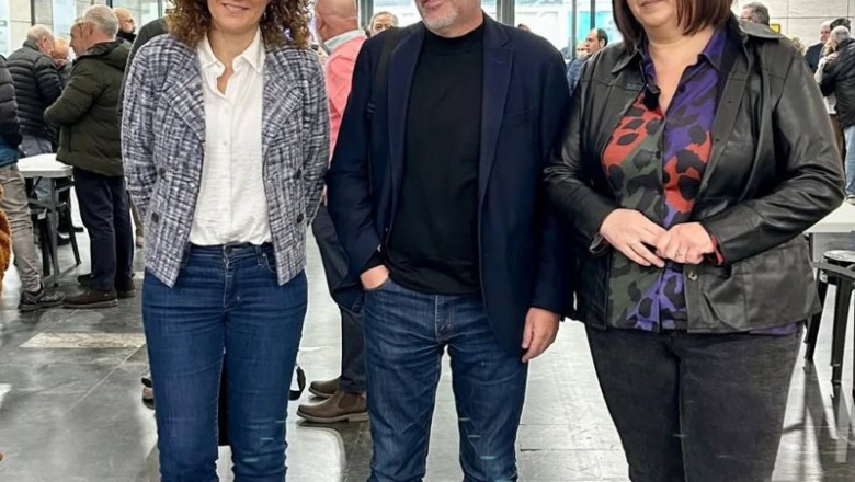Unai Sordo, junto a Nuria López y Silvia de la Torre. | CCOO-JAÉN ep unai sordo junto a nuria lopez y silvia de la torre