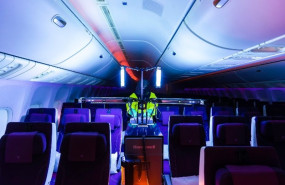 ep uso del sistema de cabina de honeywell de rayos ultravioleta uv en un avion de qatar airways