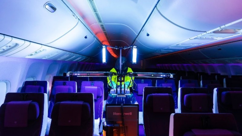Uso del sistema de cabina de Honeywell de rayos ultravioleta (UV) en un avión de Qatar Airways. | QATAR AIRWAYS ep uso del sistema de cabina de honeywell de rayos ultravioleta uv en un avion de qatar airways