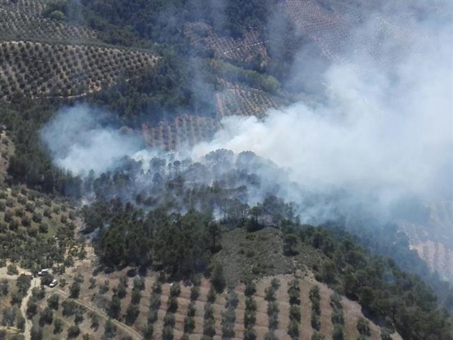 Vista del incendio | EUROPA PRESS/INFOCA ep vistaincendio
