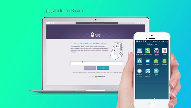 pigram telefonica aplicion sms