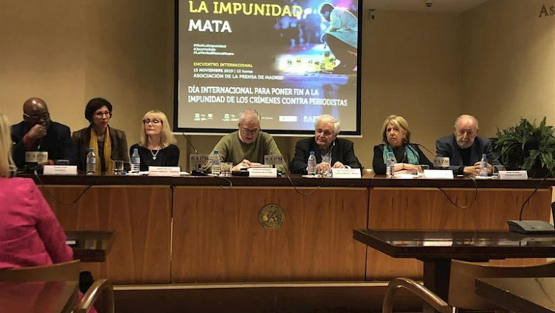 Acto de Conmemoración del Día Internacional para poner Fin a la impunidad de los Crímenes contra Periodistas | EUROPA PRESS ep acto de conmemoracion del dia internacional para poner fin a la impunidad de los crimenes contra
