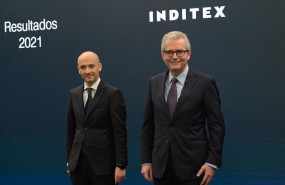 ep archivo   el presidente de inditex pablo isla d y el consejero delegado oscar garcia maceiras i