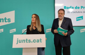 ep archivo   la portavoz de junts en el congreso de los diputados miriam nogueras y el portavoz del