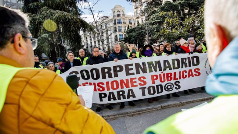 ep archivo manifestacion en defensa del sistema publico de pensiones en enero de 2023 ep archivo manifestacion en defensa del sistema publico de pensiones en enero de 2023