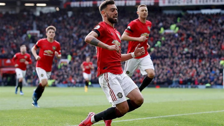 ep bruno fernandes celebra un gol con el manchester united ep bruno fernandes celebra un gol con el manchester united