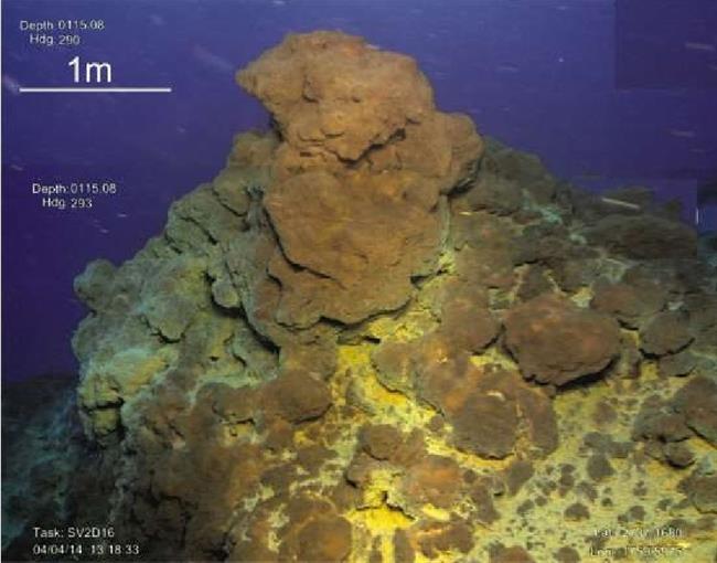 Cima volcán submarino El Hierro 2011 | IGME ep cima volcan submarinohierro 2011