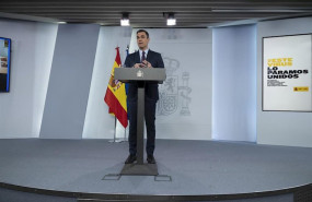 ep comparecencia del presidente del gobierno pedro sanchez por la crisis del coronavirus en madrid