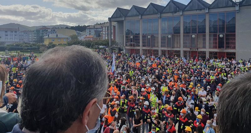 Concentración de los trabajadores de Alcoa en Xove (Lugo). | PP ep concentracion de los trabajadores de alcoa en xove lugo