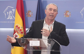 ep el cabeza de lista de mes compromis al congreso por valencia joan baldovi durante la rueda de