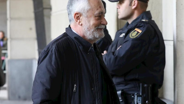 ep el expresidente de la junta de andalucia jose antonio grinan llega a la audiencia de sevilla para