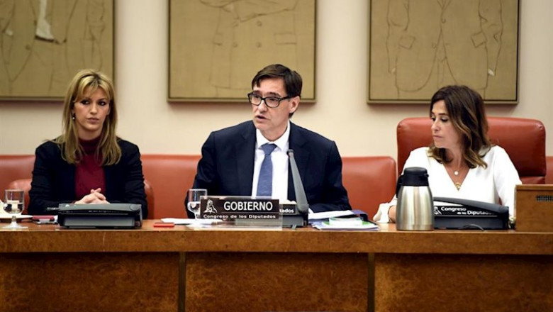 ep el ministro de sanidad salvador illa que comparece en el congreso