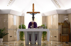 ep el papa en una de las misas matutinas en san marta que se celebran sinfieles por el coronavirus