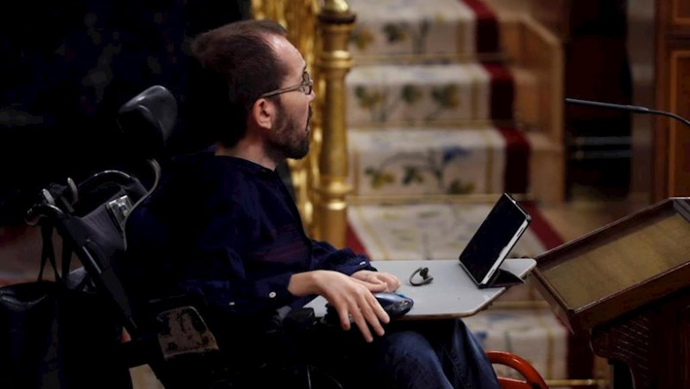 El portavoz de Unidas Podemos, Pablo Echenique, en el pleno del Congreso | Pool ep el portavoz de unidas podemos pablo echenique en el pleno del congreso