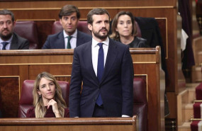 ep el presidente del partido popular pablo casado jura acatar la constitucion durante la sesion de