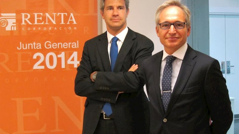 El pte de Renta Corporación Luis Hernández y el consejero delegado David Vila | EUROPA PRESS - Archivo ep el pte de renta corporacion luis hernandez y el consejero delegado david vila