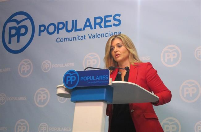 Eva Ortiz (PPCV) durante la rueda de prensa | EUROPA PRESS ep eva ortiz ppcv duranteruedaprensa