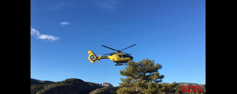 ep helicoptero de bombers de la generalitat localiza un cuerpo sin vida