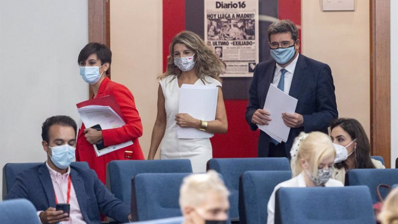 ep i d la ministra portavoz isabel rodriguez la vicepresidenta segunda y ministra de trabajo y
