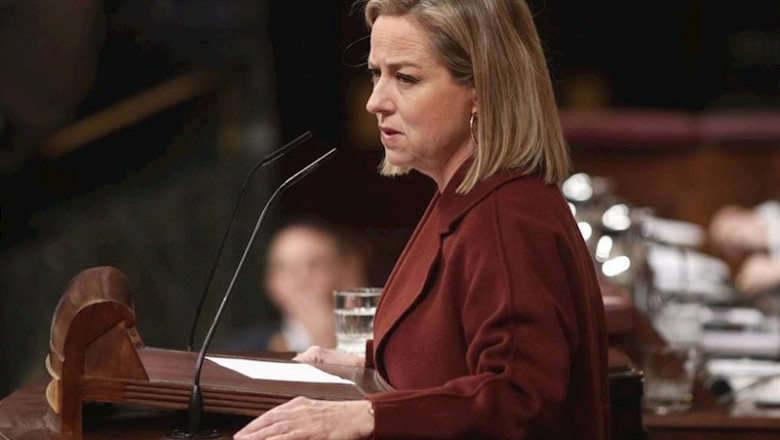 ep la diputada de coalicion canarias ana oramas interviene en la segunda sesion de votacion para la