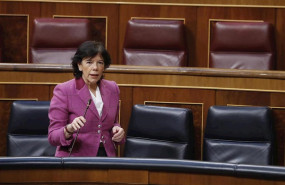 ep la ministra de educacion isabel celaa durante el pleno del congreso