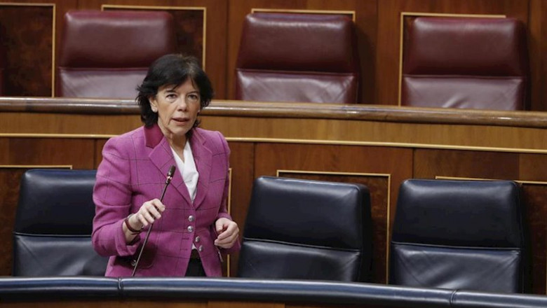 ep la ministra de educacion isabel celaa durante el pleno del congreso