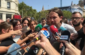 ep liderpodemos pablo iglesias atiendelos mediosbarcelona