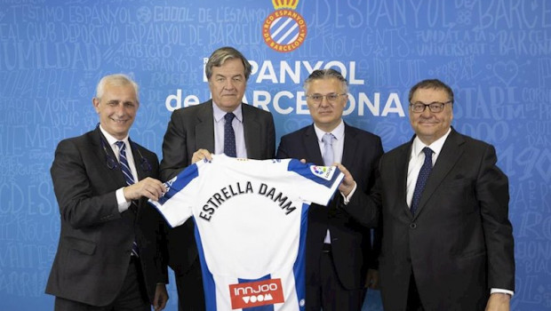 ep rce espanyol y estrella damm renuevan su acuerdo de patrocicio carlos garcia pont vicepresidente