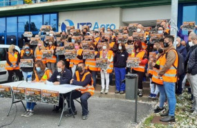 ep rueda de prensa del comite de empresa de itp aereo en las instalaciones de la empresa en