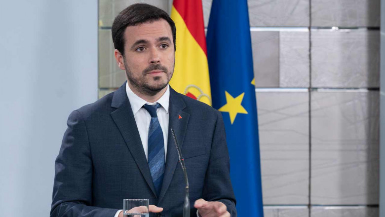 Ministro de Consumo, Alberto Garzón alberto garzón