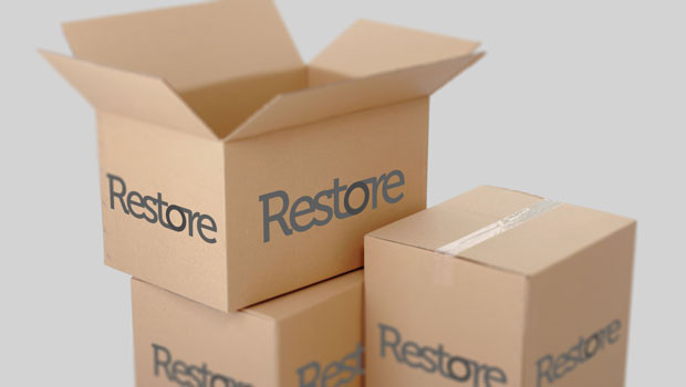dl restore aim document management information records boxes storage logo