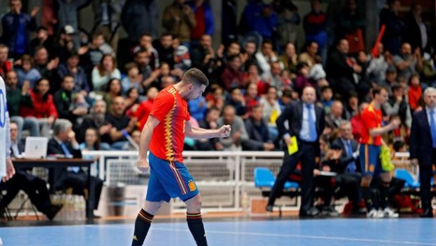 ep andresito celebragolla seleccion espanolafutbol sala