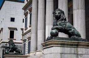 ep archivo   fachada del congreso de los diputados de madrid con sus emblematicos leones