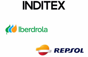 ep archivo   logo de inditex iberdrola y repsol