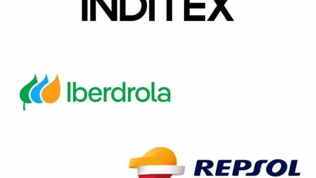 ep archivo   logo de inditex iberdrola y repsol