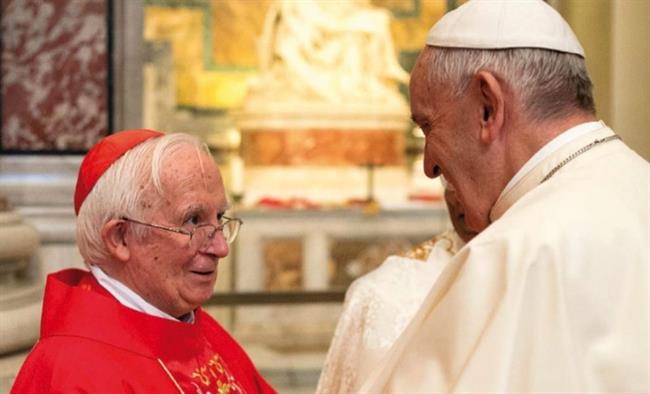 El cardenal y el papa en una imagen de archivo | ARZOBISPADO ep cardenalpapauna imagenarchivo