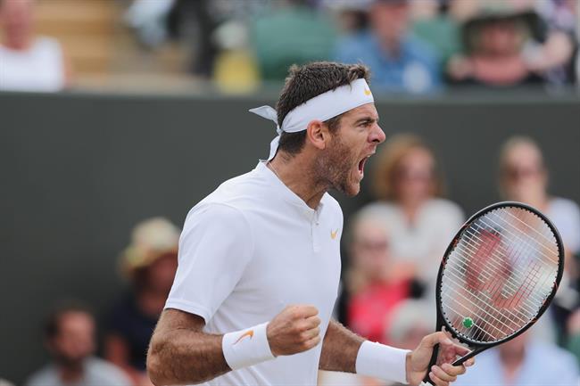 Del Potro celebra su victoria en Wimbledon | AELTC/BEN QUEENBOROUGH ep del potro celebravictoriawimbledon