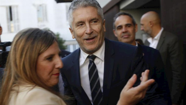 ep el ministro del interior en funciones fernando grande-marlaska junto a la presidenta de la