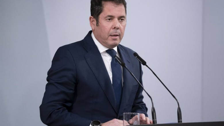 El presidente de Cepyme y vicepresidente de la CEOE, Gerardo Cuerva, en una rueda de prensa posterior a una reunión con el Gobierno, en el Complejo de la Moncloa, a 7 de marzo de 2022, en Madrid (España). | A. Pérez Meca. POOL/Europa Press - Europa Press ep el presidente de cepyme y vicepresidente de la ceoe gerardo cuerva en una rueda de prensa