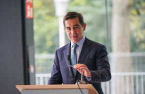 ep el presidente del bbva carlos torres vila interviene durante la presentacion del regreso a bilbao