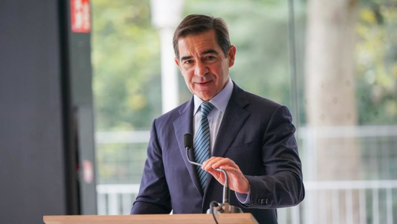 El presidente del BBVA, Carlos Torres Vila. | Iñaki Berasaluce - Europa Press ep el presidente del bbva carlos torres vila interviene durante la presentacion del regreso a bilbao