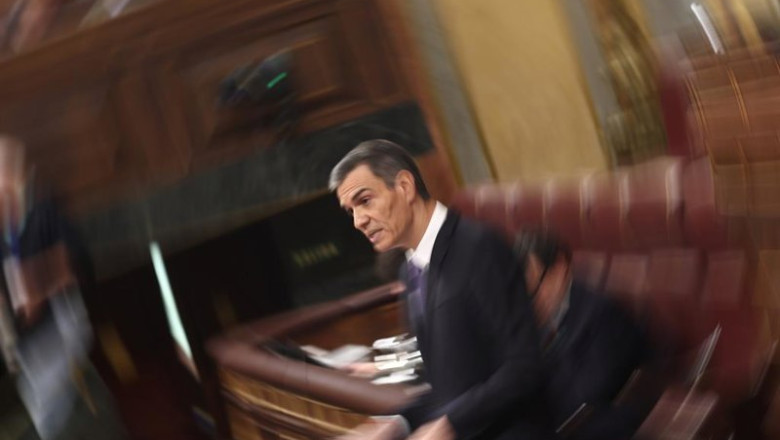 ep el presidente del gobierno pedro sanchez durante una sesion plenaria