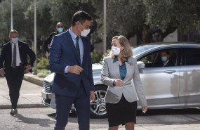 ep el presidente del gobierno pedro sanchez y la vicepresidenta primera y ministra de asuntos