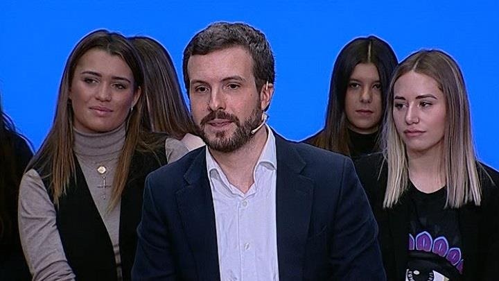ep el presidente del pp pablo casado clausura una jornada del ciclo organizado por esta formacion