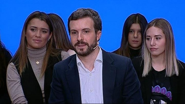 ep el presidente del pp pablo casado clausura una jornada del ciclo organizado por esta formacion